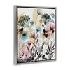 Stupell Industries Wild Florals Opaque Layers Soft Watercolor Pink Blue Floating Frame Canvas Art - 2 of 4