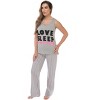 Just Love Womens Tank & Pant Cute Pajama Set - Ribbed PJ Sets Sleepwear Loungewear - 2 of 3