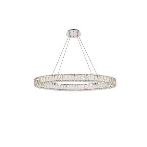 Elegant Lighting Monroe 1 - Light Pendant in  Chrome - 1 of 4