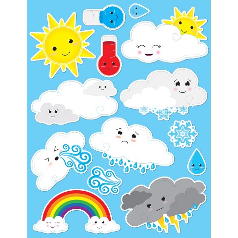 Lada skære pude Ashley Productions Die-cut Magnets, Cute Weather : Target