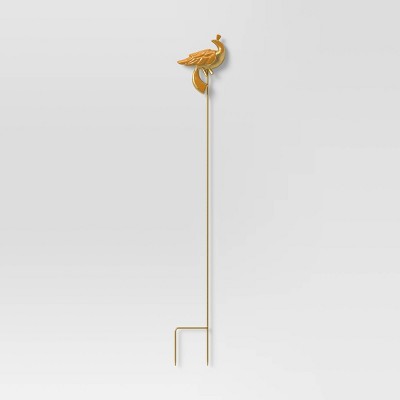 34" Iron and Aluminum Garden Stake Orange Bird - Opalhouse™