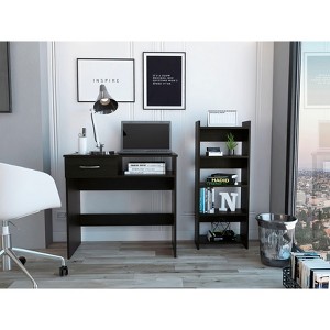 PAGED Home Office Desk 47.3" L Modern Writing Desk with 2 Storage Drawers for Office, Study - 1 of 4
