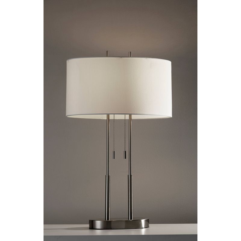 Duet Table Lamp Silver - Adesso, 4 of 5