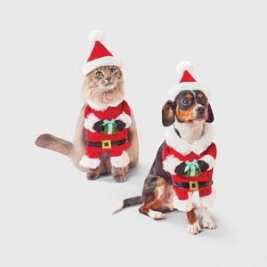 Santa Paws Dog and Cat Frontal Costume - Boots & Barkley™ Red - 1 of 4