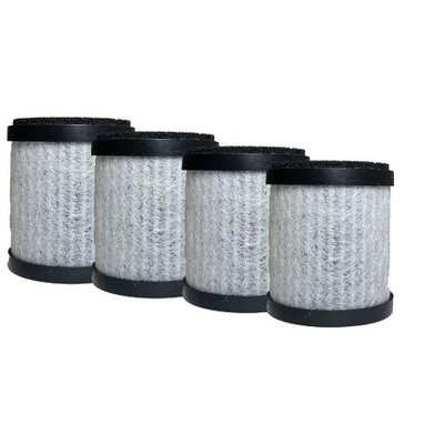 Nispira 3-in-1 HEPA with Activated Carbon Filter Replacement For CALODY Easycare E-L2 Portable Air Purifier for Car Desktop, 4 Packs