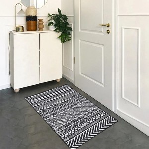 Modern Washable Hallway Runner,Bohemian Rugs ,Non-Slip Non-Shedding Kitchen Entrway Bathroom Floor Mat for Living Room Bedroom - 1 of 4