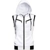 Lars Amadeus Men's Sleeveless Regular Fit Zipper Drawstring Hooded Vest Jacket - 2 of 4