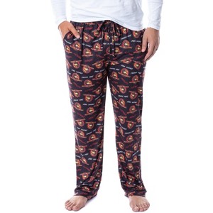 Mortal Kombat Mens' Dragon Finish Him Fatality Sleep Pajama Pants Black - 1 of 4