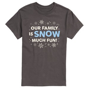 Men's - Instant Message - Family Snow Much Fun Short Sleeve Graphic T-Shirt - 1 of 4