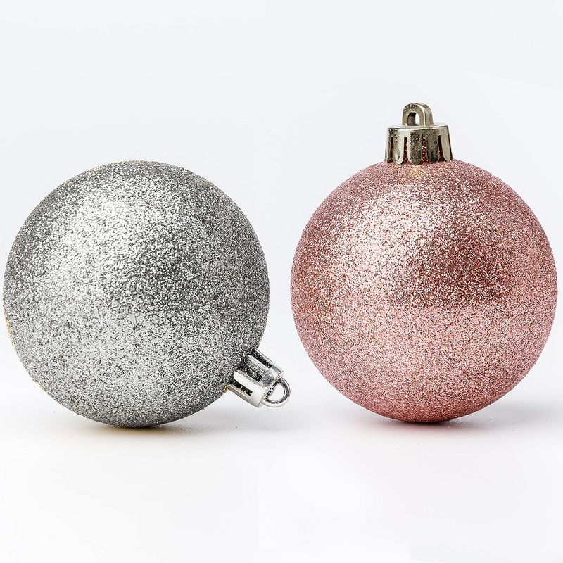 R N' Ds Shatterproof Christmas Ornament Balls - Pink and White - 100 Pack, 3 of 4