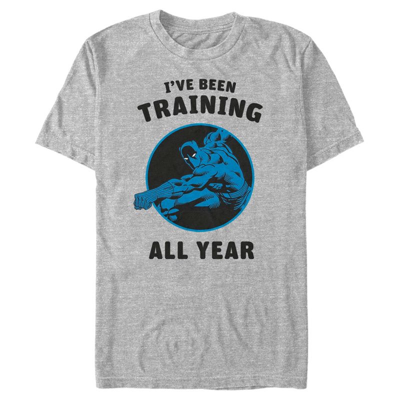 Men's Marvel Black Panther I've Been Training All Year T-Shirt, 1 of 6