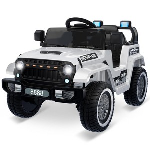 Jojoka 12V Kids Ride-On Truck with Remote Control, LED Lights, Music & Bluetooth, 2 Driving Modes, Shock Absorbers, for Ages 2-5 - 1 of 4