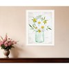 HomeRoots Floral Bouquet White Framed Print Wall Art - 2 of 3