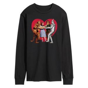 Men's - Wizard of Oz - Dorthy and Friends Photo Heart Long Sleeve Graphic T-Shirt - 1 of 4