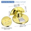 Unique Bargains Zinc Alloy Magnetic Door Stopper with Self Adhesive and Screw Mount 2 Pcs - 2 of 4