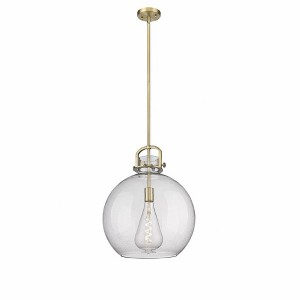 Newton Sphere - 1 Light Stem Hung Pendant In Industrial Style-21.38 Inches Tall and 16 Inches Wide - 1 of 1