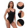 INSPIRE CHIC Women's Spaghetti Strap Open Backless Tummy Control Leotard Shapewear Slim Fit Bodyshapers - 3 of 4