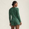 Lands' End Women's Brushed Cozy Waffle 2 Piece Pajama Set - Long Sleeve Top and Shorts - 2 of 4