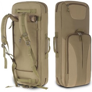 Dual Rifle Soft Case Tactical Backpack, Padded Gun Bag for Storage & Transport, Water-Resistant with MOLLE, Shooting Hunting Military Use - 1 of 4