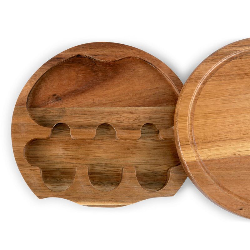 Acacia Round Cheese Board  Set - Picnic Time, 4 of 14
