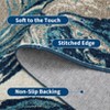 Washable Area Rugs for Living Room, Soft Modern Abstract Rug Non Slip Low Profile Carpets for Bedroom Dining Room - 4 of 4