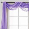 Home Mart Goods Lavender Sheer Window Scarf Valance Topper Draping Extra Long - 37" x 216" - 2 of 4