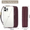 FATMOON Women’s Wallet - RFID Blocking Leather Wallet with Removable Wristlet Strap - Double Zip Card Holder for Everyday Use & Travel - 3 of 4