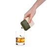 Foster & Rye Army Flask - Whiskey Flask for Men - Stainless Steel Alcohol Flask Matte Army Green with Canvas Wrap - 6oz Set of 1 - image 3 of 4