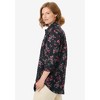 Woman Within Plus Size Three-Quarter Sleeve Peachskin Button Front Shirt - 4 of 4