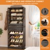 Aheaplus 80-In Tall Shoe Cabinet with Drawers, 9-Tier Shoe Storage Shelves - 3 of 4