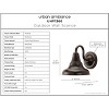 Urban Ambiance Luxury Industrial Outdoor Wall Sconce 8.25''H x 8''W,  Olde Bronze Finish,  Pittsburgh Collection, UHP1360 - 3 of 4