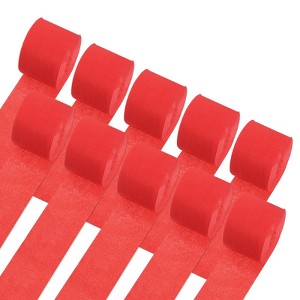 Unique Bargains Fine Texture Lightweight Soft to the Touch Not Easy to Fade Crepe Paper Streamers 10 Pcs - 1 of 4