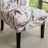 Sapphtopaz Accent Chair Print Fabric Armless Chair Lounge Chair Modern Living Room Chair Comfy Chair for Living Room - 4 of 4