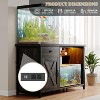 Modern TV Stand with 7-Color LED Lights & Charging Station, Heavy-Duty Multi-Purpose Storage Cabinet for Living Room/Fish Tank Storage,Brown - 3 of 4