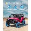 Electric Car for Kids, Ride On Car with Remote Control, 12V Ride On Truck Toy for Toddler Boys & Girls, Bluetooth Music Player LED Lights - 2 of 4