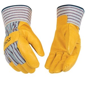 Kinco Men's Indoor/Outdoor Palm Gloves Yellow L 1 pair - 1 of 1
