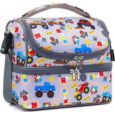 Paaaawaters Kids Double Decker Cooler Insulated Lunch Bag Large Tote for Boys, Girls, Men, Women, With Adjustable Strap