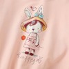 MyKids-Usa Baby Girl Cartoon Print Pattern Loose Pullover Round Neck Hoodies - 3 of 4