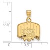 Black Bow Jewelry 14k Yellow Gold Ohio Bobcats NCAA Small Pendant - 2 of 3