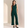 Allegra K Women's Sleeveless V Neck High Waist Wide Leg Jumpsuit - 2 of 4
