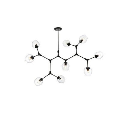 Elegant Lighting Cavoli 9 - Light Chandelier in  Black
