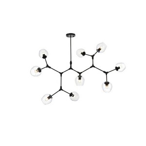 Elegant Lighting Cavoli 9 - Light Chandelier in  Black - 1 of 4