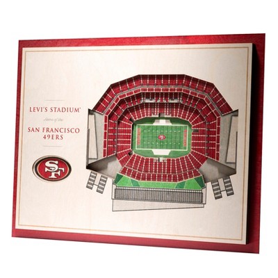 NFL San Francisco 49ers 5-Layer StadiumViews 3D Wall Art