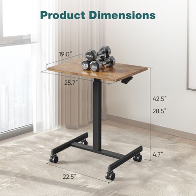 JIONJOY 25.59" Wide Adjustable Standing Desk