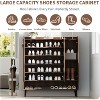Large Shoe Cabinet with 3 Doors, 6-Tier Entryway Shoe Storage Cabinet with Adjustable Shelves, Freestanding Shoes Rack Organizer - 4 of 4
