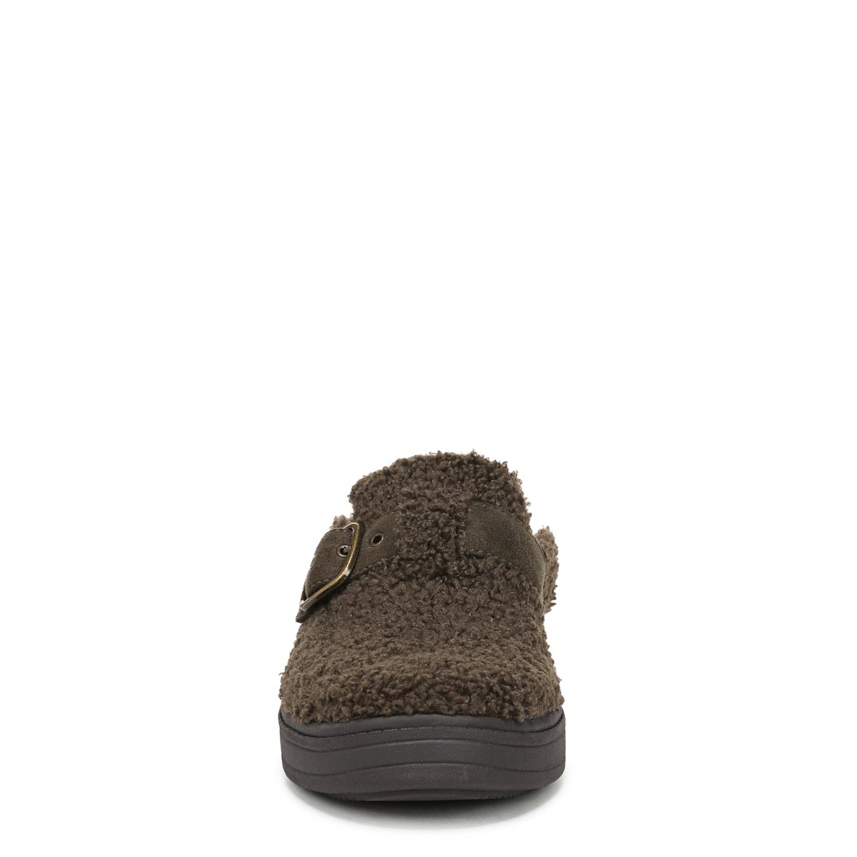 Женские сабо Bzees for Lifestride LifeStride Women's Vibe Cozy Mule Army Green Faux Fur 10 M — фото 4