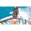 LA LEELA Hawaiian Shirts Womens Casual Summer Beach Party Short Sleeve Tropical Vacation Tops Blouses Button Up Dress Shirts for Women - 2 of 4