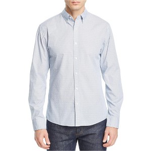 Michael Kors Mens Melton Micro Tile-Print Button Up Shirt - 1 of 1