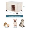Solid Wood Dog House, 20.5" H x 31" W x 21.5" D ¨C Durable Indoor/Outdoor Pet Shelter for Small Dogs - 3 of 4