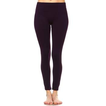 Buy Women Purple Regular Fit Casual Leggings Online - 697576
